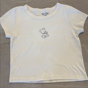 Brandy Melville/John Galt  Cream Cotton Tee